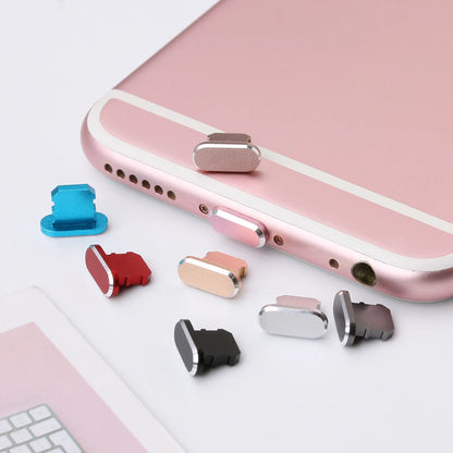 Practical Dustproof Cover Aluminium Alloy Metal anti Dust Charger Dock Plug Stopper Cap for Iphone X XR 14 13 12 11 Pro Max Plus