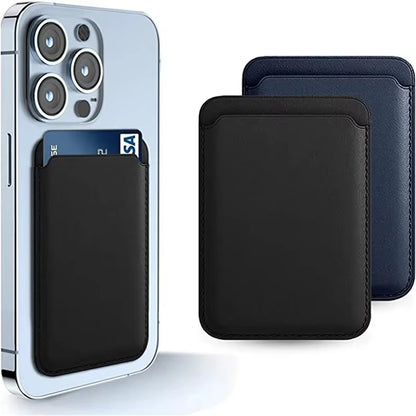 Premium Leather Wallet Case for iPhone 15 Pro Max - MagSafe Compatible with iPhone 14, 13, 12 - Stylish Card Holder with Strong Magnets