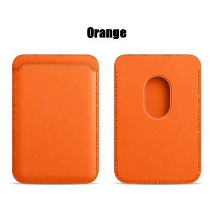 Premium Leather Wallet Case for iPhone 15 Pro Max - MagSafe Compatible with iPhone 14, 13, 12 - Stylish Card Holder with Strong Magnets