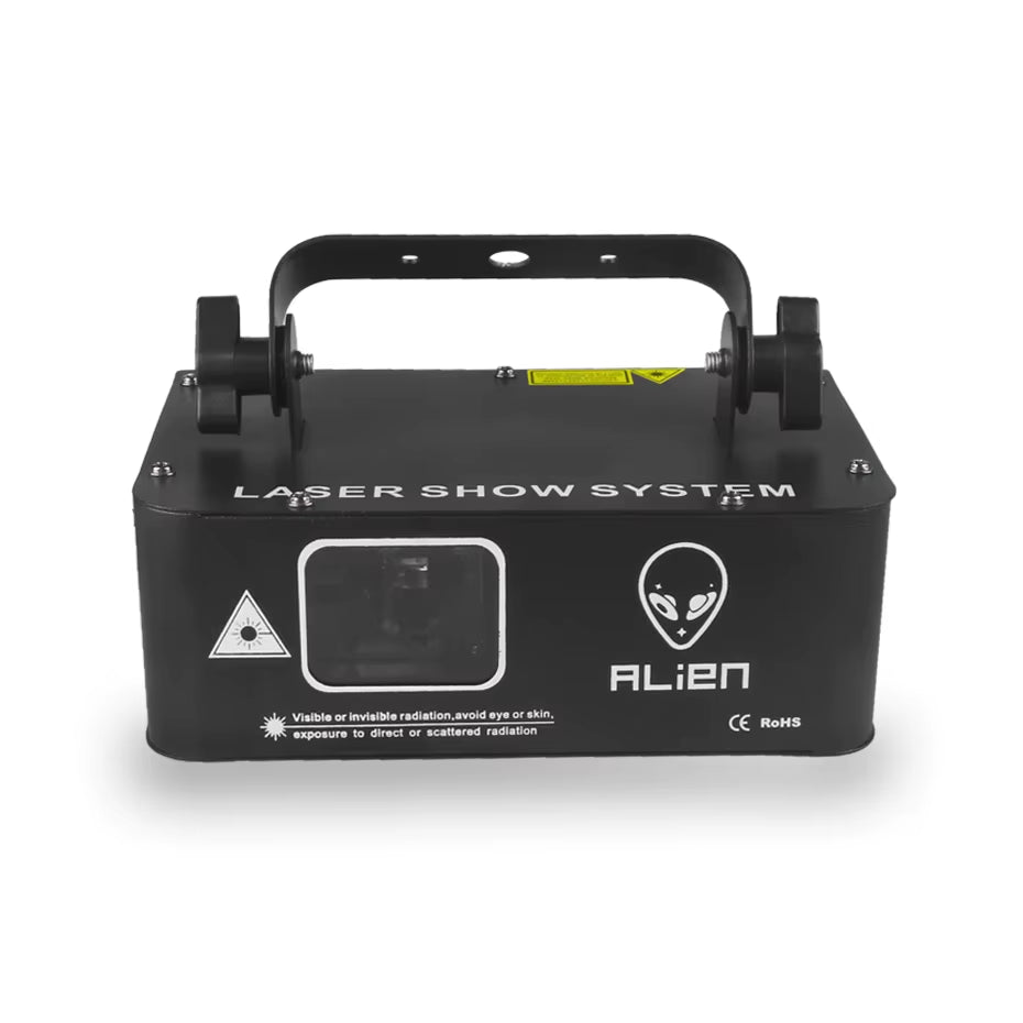 500mW RGB Laser Beam Line Scanner Projector - Ultimate DJ Disco Stage Lighting for Parties, Weddings, Bars & Clubs - DMX Control