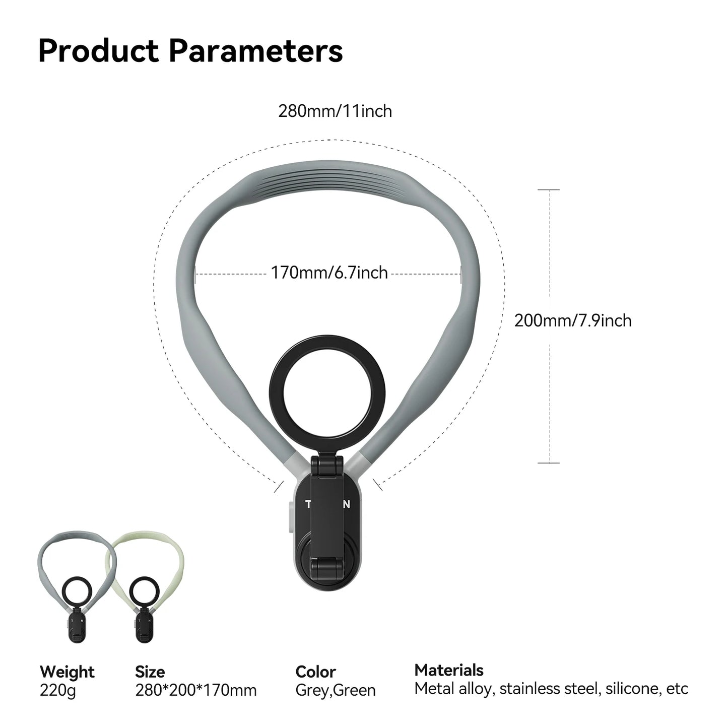 Silicone Magnetic Neck Mount Quick Release Hold for Iphone 15 14 13 12 11 10 SAMSUNG HUAWEI XIAOMI Phone Accessories
