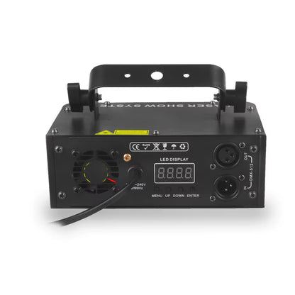 500mW RGB Laser Beam Line Scanner Projector - Ultimate DJ Disco Stage Lighting for Parties, Weddings, Bars & Clubs - DMX Control