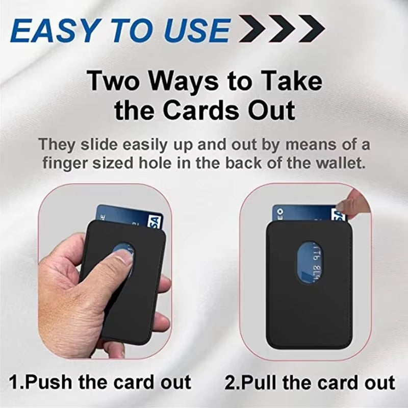 Premium Leather Wallet Case for iPhone 15 Pro Max - MagSafe Compatible with iPhone 14, 13, 12 - Stylish Card Holder with Strong Magnets