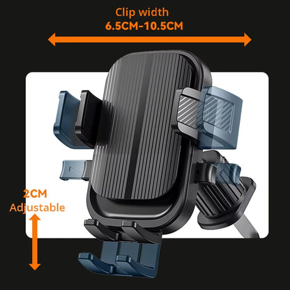 Flexible Cell Phone Holder Car, Phone Mount for Car Air Vent, Universal Auto Lock Car Phone Holder for Iphone Most Smartphone