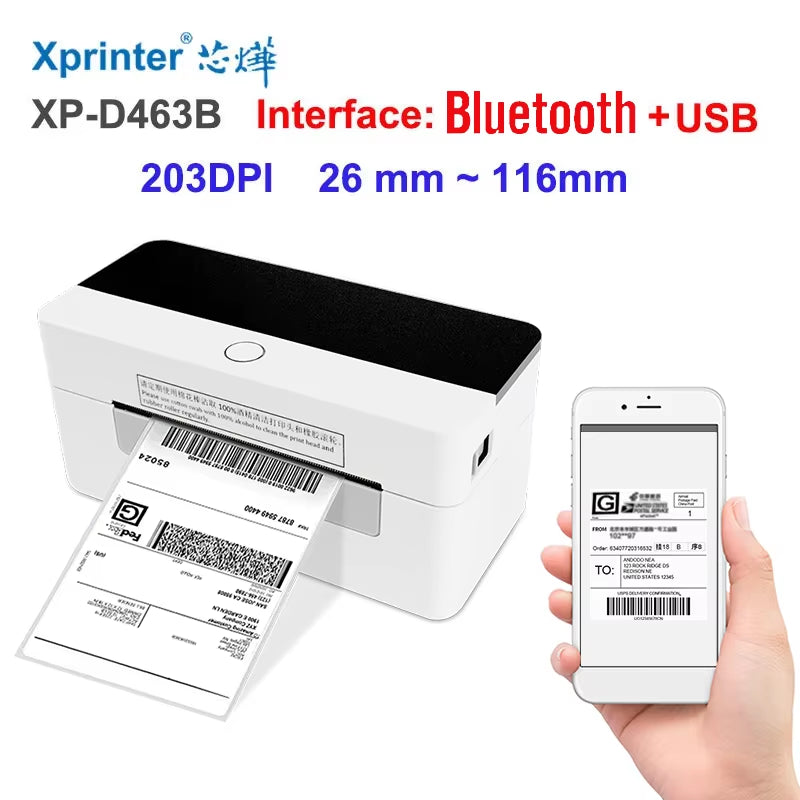 XP-460B/420B 4-Inch Thermal Barcode Label Printer - Perfect for 4x6 Shipping Labels!