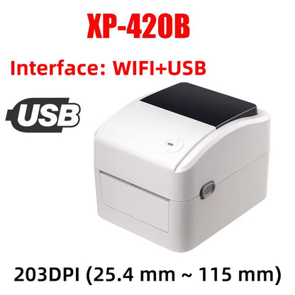 XP-460B/420B 4-Inch Thermal Barcode Label Printer - Perfect for 4x6 Shipping Labels!