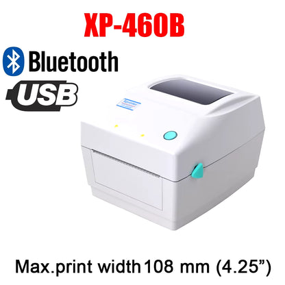 XP-460B/420B 4-Inch Thermal Barcode Label Printer - Perfect for 4x6 Shipping Labels!