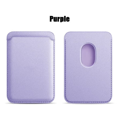 Premium Leather Wallet Case for iPhone 15 Pro Max - MagSafe Compatible with iPhone 14, 13, 12 - Stylish Card Holder with Strong Magnets