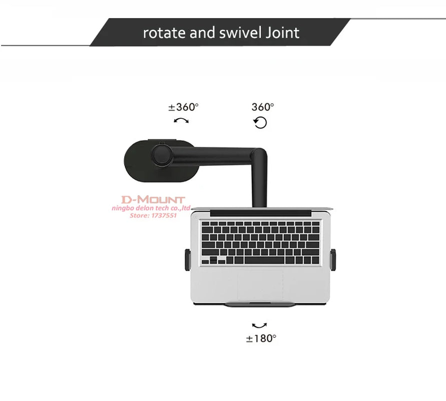 OL-1S OL-2S Aluminum Multifunction 10"-17"Ergonomics Desk Laptop Stand Holder Full Motion Clamp Grommet Monitor Tray