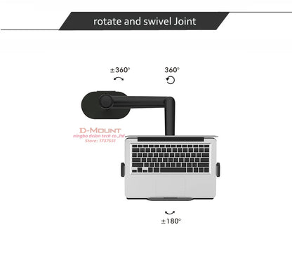 OL-1S OL-2S Aluminum Multifunction 10"-17"Ergonomics Desk Laptop Stand Holder Full Motion Clamp Grommet Monitor Tray