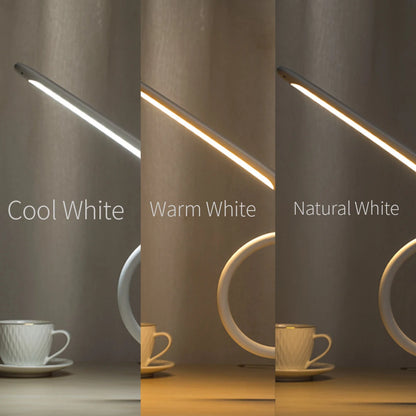 Long Arm Table Lamp Led Flexible Gooseneck Touch Dimming Desk Lamp Clip on Lamp for Reading Bedroom Led Light 3 Color Modes