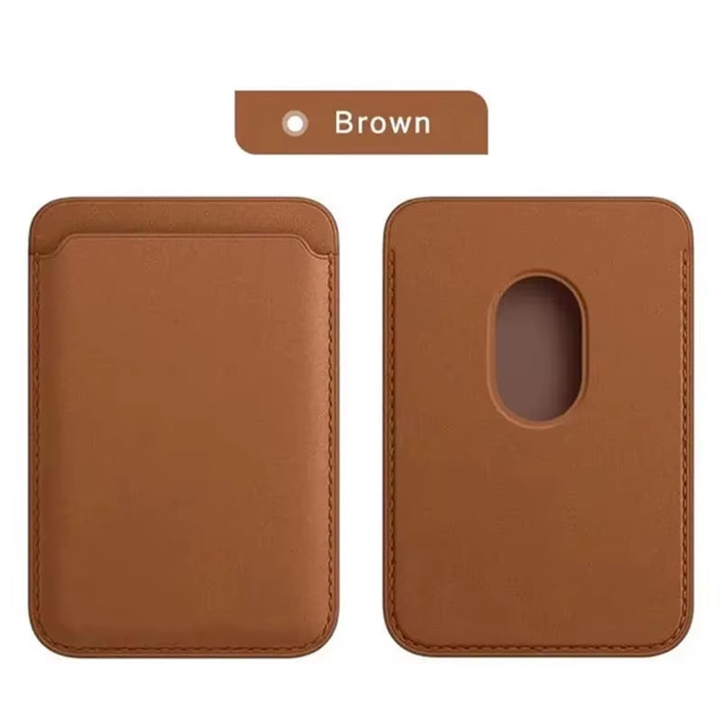 Premium Leather Wallet Case for iPhone 15 Pro Max - MagSafe Compatible with iPhone 14, 13, 12 - Stylish Card Holder with Strong Magnets