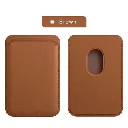 Premium Leather Wallet Case for iPhone 15 Pro Max - MagSafe Compatible with iPhone 14, 13, 12 - Stylish Card Holder with Strong Magnets