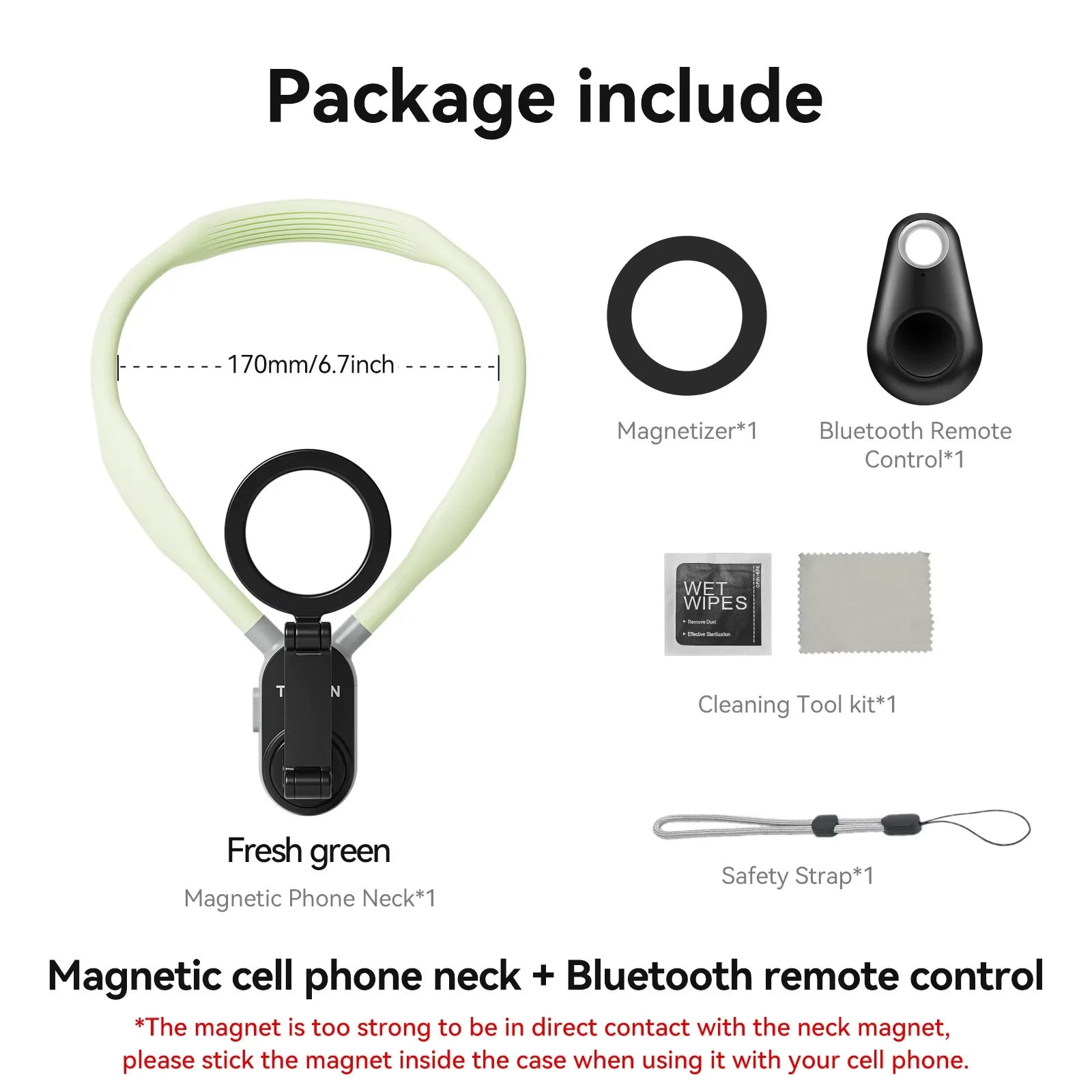 Silicone Magnetic Neck Mount Quick Release Hold for Iphone 15 14 13 12 11 10 SAMSUNG HUAWEI XIAOMI Phone Accessories