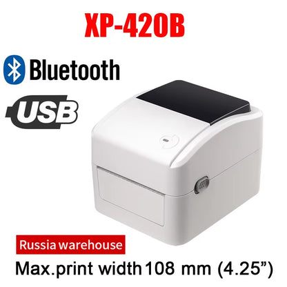 XP-460B/420B 4-Inch Thermal Barcode Label Printer - Perfect for 4x6 Shipping Labels!
