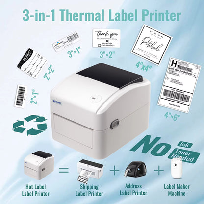 XP-460B/420B 4-Inch Thermal Barcode Label Printer - Perfect for 4x6 Shipping Labels!