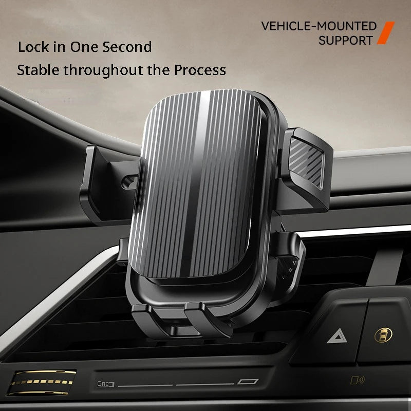 Flexible Cell Phone Holder Car, Phone Mount for Car Air Vent, Universal Auto Lock Car Phone Holder for Iphone Most Smartphone